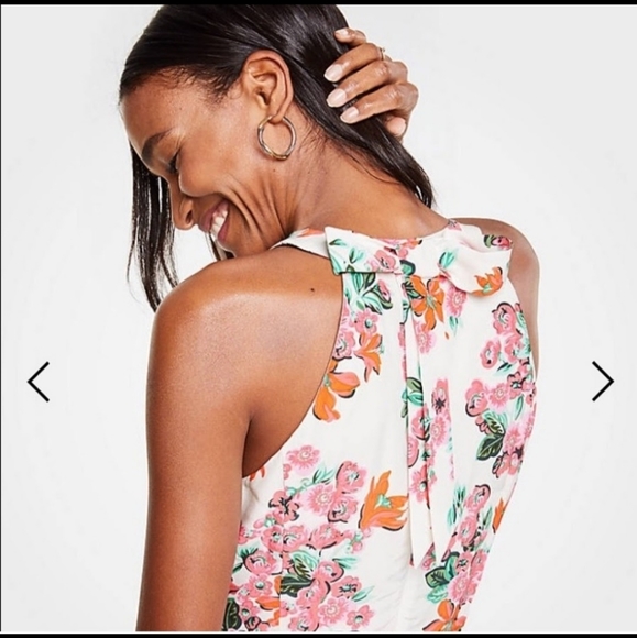 Ann Taylor size 00p floral dress euc - Picture 6 of 7